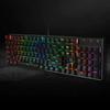 Redragon K556 RGB LED Подсветка Проводная Механическая Игровая Клавиатура, 104-клавишная Механическая Клавиатура с Горячей Заменой с Алюминиевым Основанием, Модернизированный Сокет и