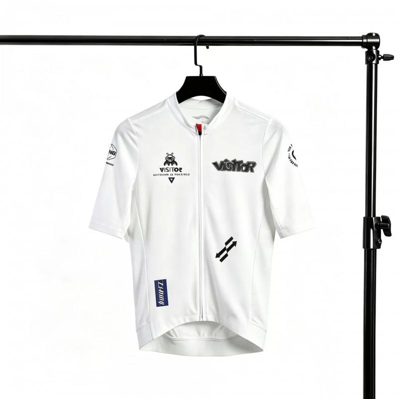 Mens Cycling Jersey Short Sleeve Breathable Quick Dry Road Bike Top Retro Alien Style