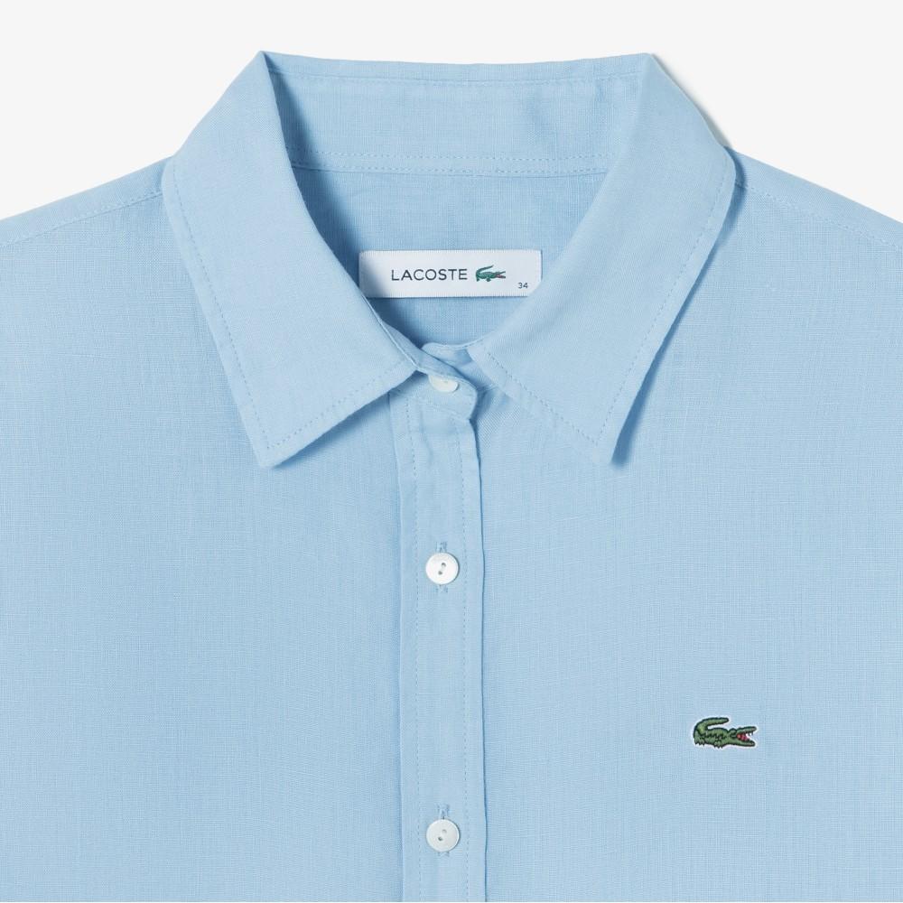 [lacoste] Women's Regular Fit Linen Shirt CF005E-56GHBA