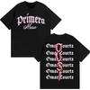 Omar Courtz Primera Musa Album Print Tshirt for Unisex Retro 2026 Spring summer new Fashion Print Pure Cotton Casual Tshirt