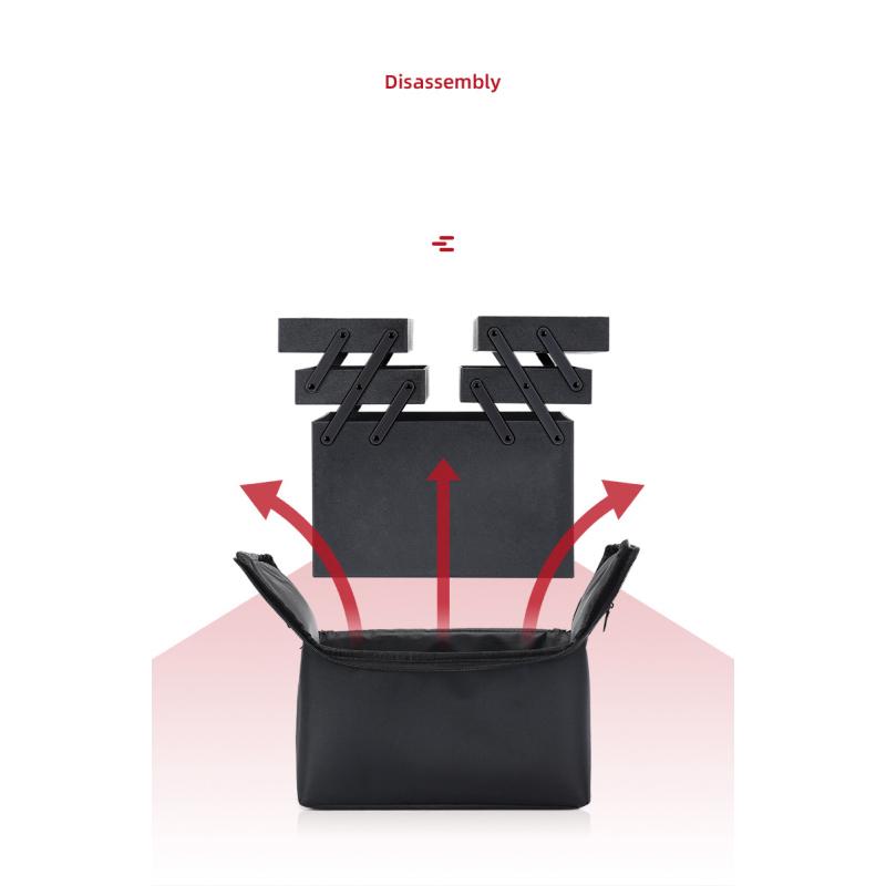 Большая вместительная многослойная профессиональная косметичка, переносная сумка для инструментов для нейл-арта, тату, макияжа, сумка для хранения косметики