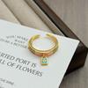 Hundred Flowers Bloom Medieval Vintage Retro Flower Opening Ring Light Luxury Niche High-End Accessories Women
