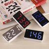 Led Mirror Alarm Clock Home Furnishings Electronic Watch Digital Desk Bedroom Decoration Desktop Smart Accessories Hours