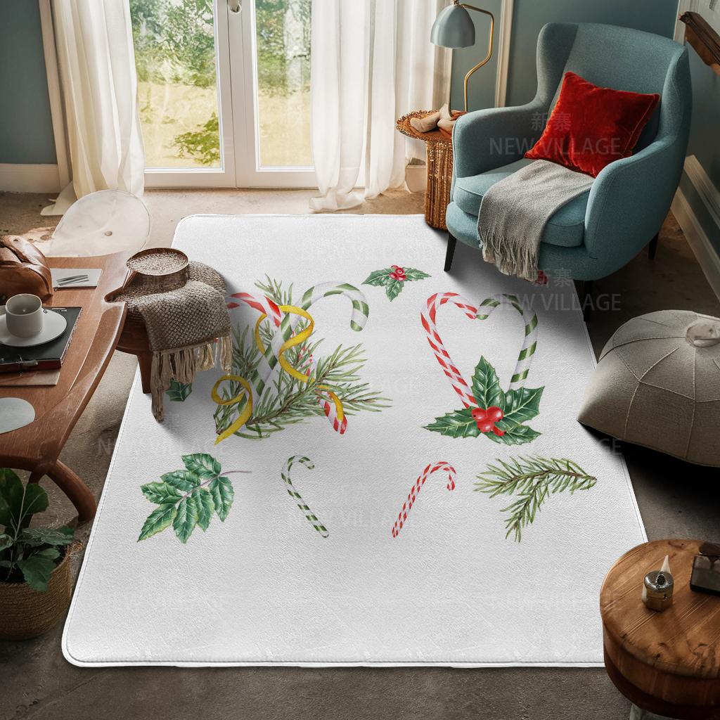 Ковер у входа в дом Домашний коврик у двери Гостиная Ванная Комната Ноги ванная комната Нескользящие коврики с водопоглощением для ванной Счастливого Рождества зима