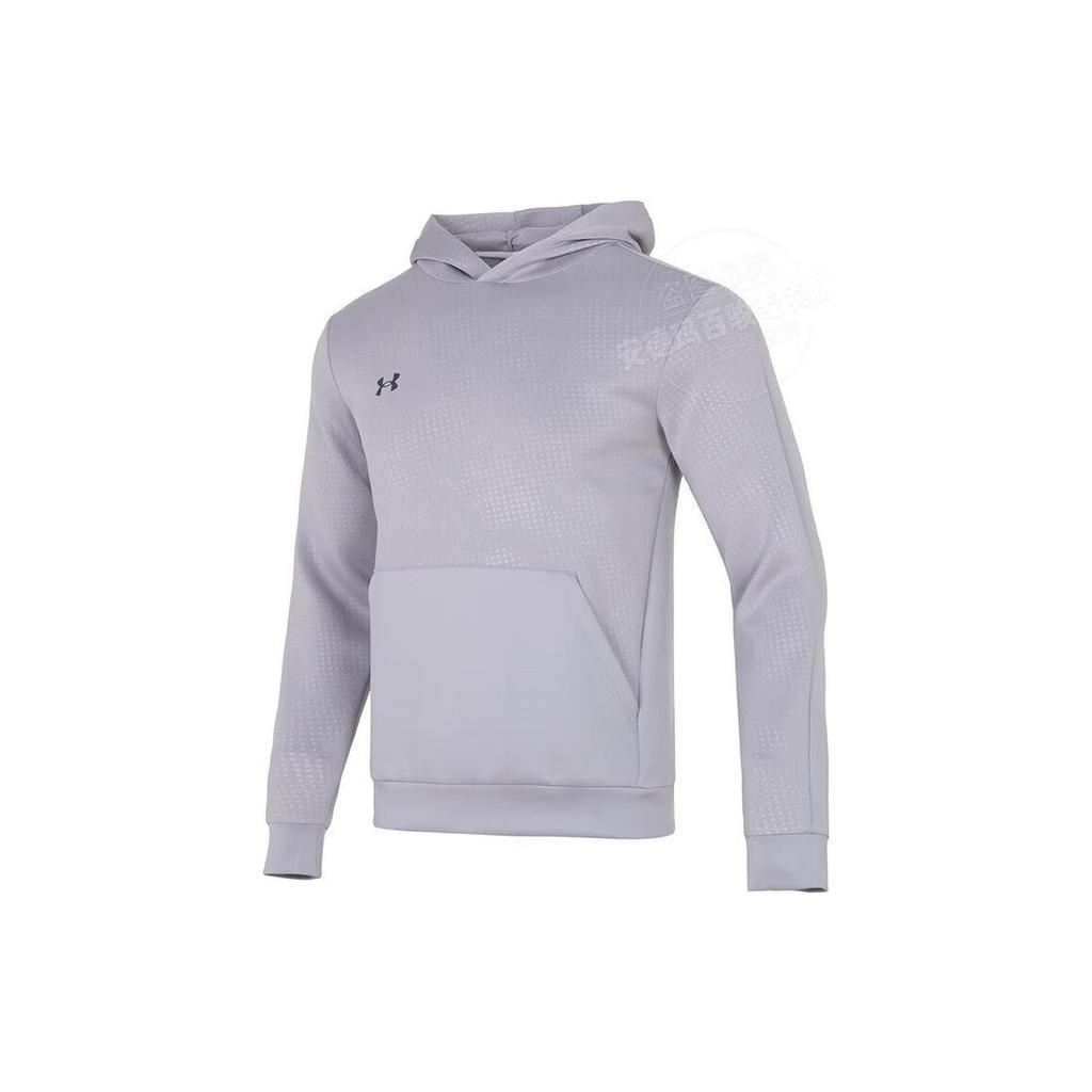 Under Armour Logo Windproof Running Hoodie Men Tops Grey 22600304-011