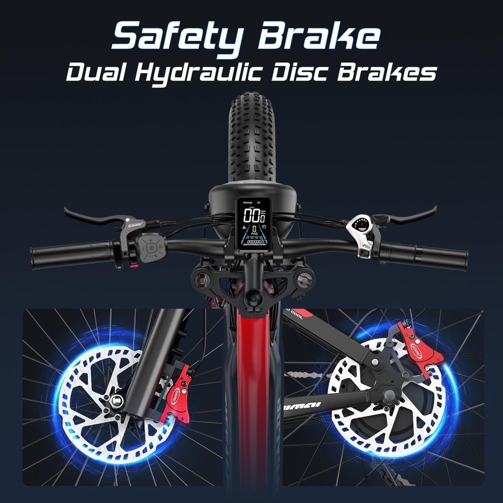 TIFGALOP 26-inch Electric Bike, 1000W Motor, Removable 48V22Ah Lithium Battery, 45-90 Km Range, Dual Shock Absorbers, Unisex