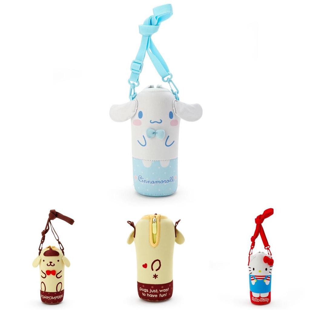 Держатель для бутылки с водой Cinnamoroll Kuromi Pomm Purin с регулируемым плечевым ремнем, износостойкий, мультяшный дизайн