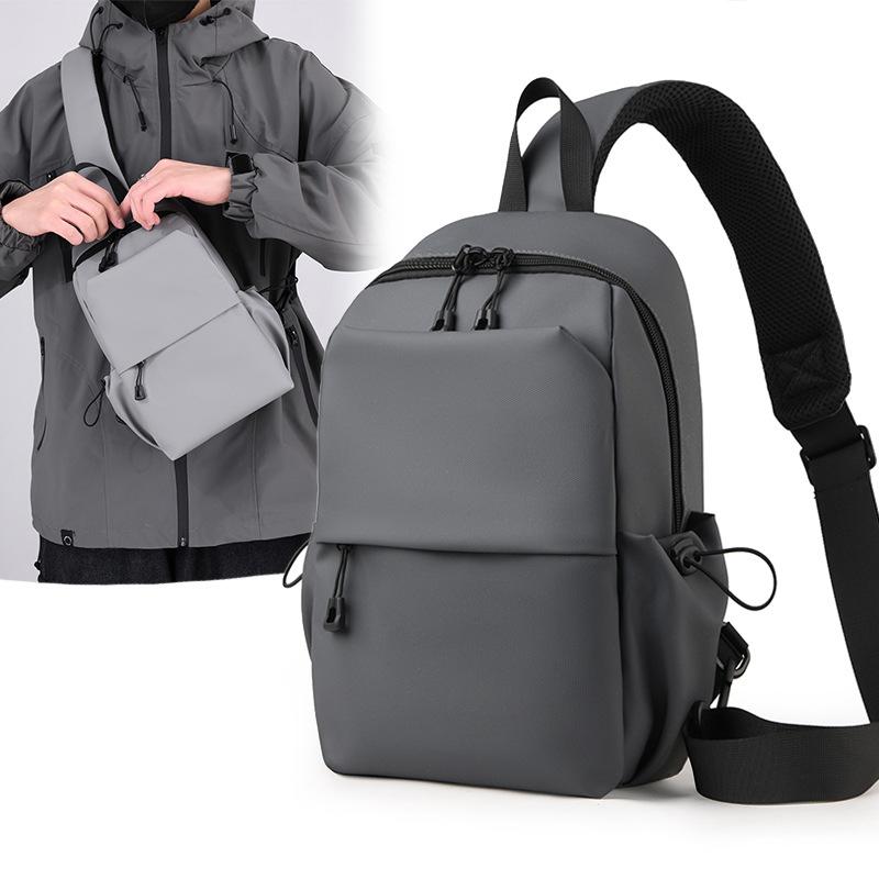 Сплошная цветная нагрудная сумка, мужская сумка через плечо, водоотталкивающая сумка через плечо