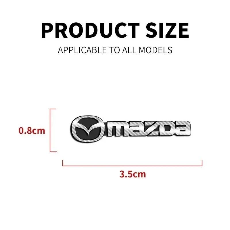 3D Aluminum Speaker Badge Sticker 4Pcs Stereo Audio Emblem Decal for Mazda 3 6 2 CX-5 CX-30 CX-50 CX-90 CX-80 MX-5 Atenza Axela