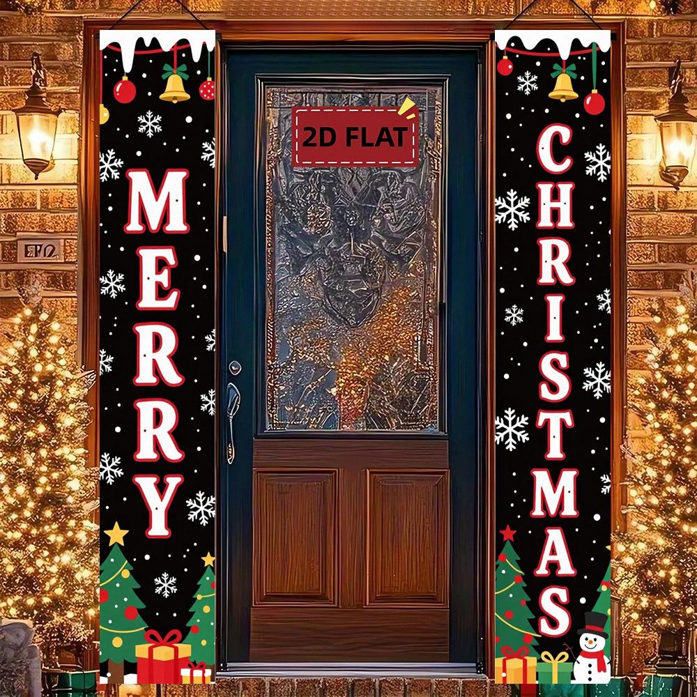 Door Couplet Banner New Year Party Supplies 2pcs Porch Decor