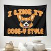 Fun Sunglasses Corgi Theme Digital printing polyester wall tapestry suitable for use in living rooms bedrooms offices bars party