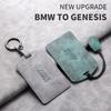 HINW3 Suede Leather Car Smart NFC Card Key Case Cover Shell For BMW M M3 M5 M4 Series X1 X3 X5 X6 X7 535le Keychain Holder Accessories