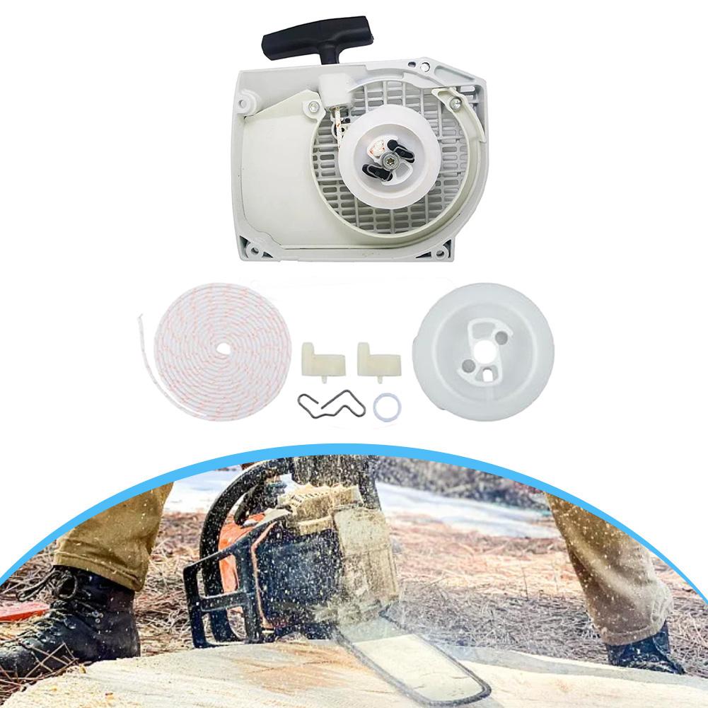 Recoil Starter Assembly With Rope Pulley Kit For MS460 MS440 044 046 Chainsaw Replace 1128 080 2104 1128 080 2100 Parts