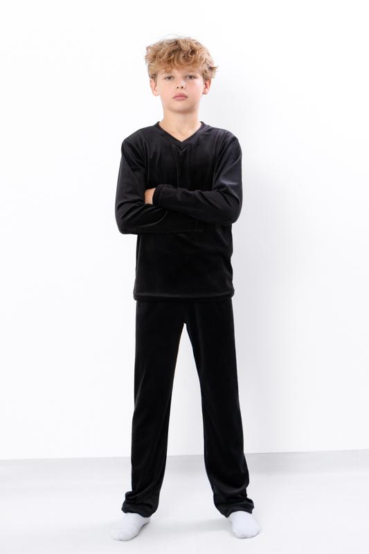 Пижама – Плюшевый велюровый комплект для мальчиков-подростков, Теплый зимний комфорт, Зима, 6412-030 HC