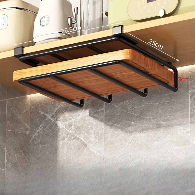 Кухонный подвесной органайзер с крючками под шкафом, тряпки для бумажных полотенец, вешалка для разделочной доски, держатель для крышки горшка, полка для хранения