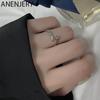 ANENJERY Необычные цветочные кольца для женщин, обручальные кольца для девочек, вечерние ювелирные изделия, подарочные аксессуары
