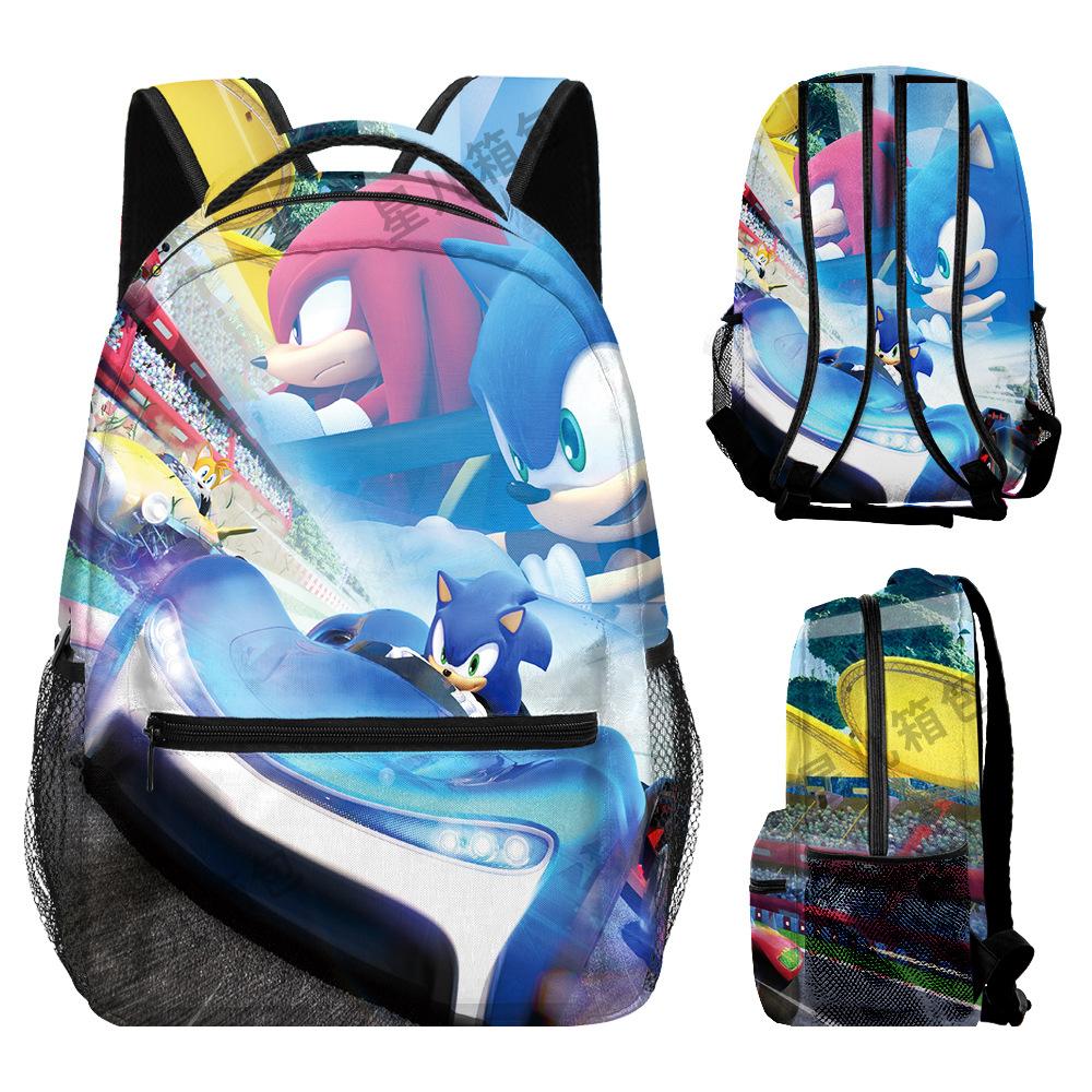 Source Backpack Sonic Primary And Secondary School School Bag Children'S Backpack Backpack Cartoon Bag