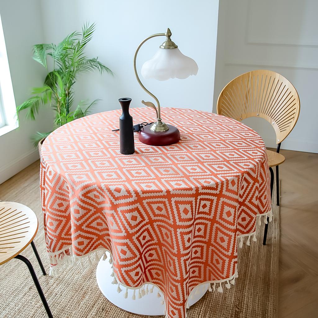 Ткань для обеденного стола в литературном французском стиле, ажурное кружево, чехол для журнального столика, толстая квадратная скатерть для маленького круглого стола