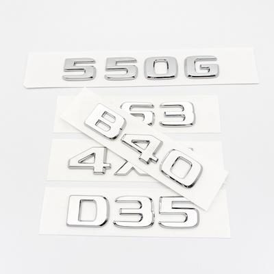 Хромированные серебряные буквы 550G 4X4 850 550 D35 B40 D6S B63 эмблема для Mercedes Benz Brabus G автомобильное крыло багажника сзади W464 наклейка с логотипом