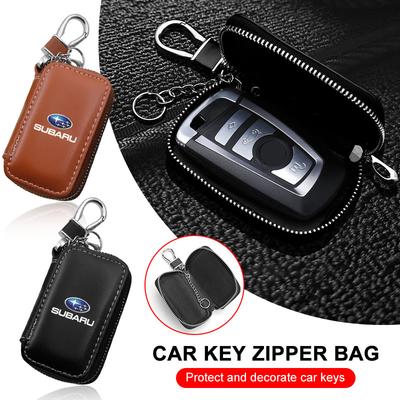 1 шт. Кожаная эмблема Чехол для ключей автомобиля Брелок Молния Чехол для ключей Сумка Для STI BRZ Impreza Forester Legacy Outback Levorg Tribe
