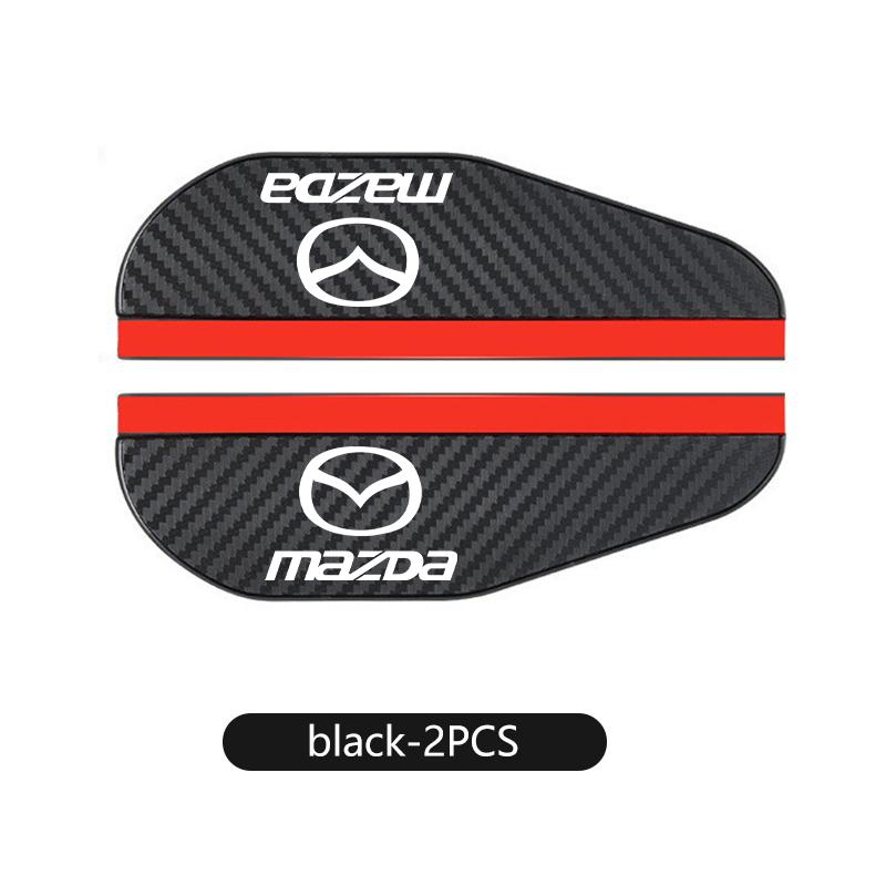 2pcs Carbon Fiber Car Rain Eyebrow Mirror Anti Rain Anti Fog Visor For Mazda 2 3 6 5 Atenza CX3 CX5 MX5 CX7 Axela CX30 CX90 CX60