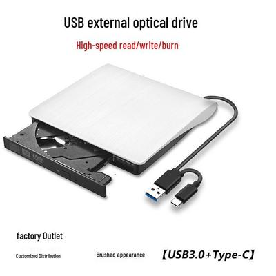 Внешний CD/DVD-резак и оптический привод USB-C 3.0 для настольных компьютеров и ноутбуков