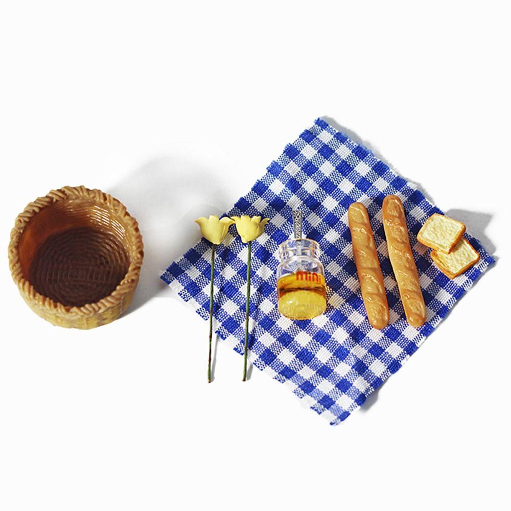 Kitchen Tool Model Doll Accessories Simulation Food Toys Dollhouse Food Miniature Bread Basket