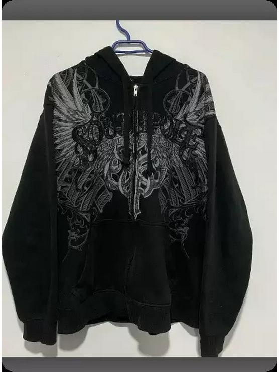 Худи на молнии с пользовательским черным четырехлистным клевером для подростков
