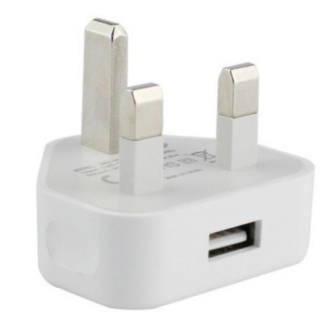 Быстрое зарядное устройство с двумя портами USB 5V2A, сертифицировано CE, адаптер питания с вилкой UK