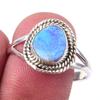 Natural Australian Opal Gemstone 925 Solid Sterling Silver Gift Ring S.10 L8b90