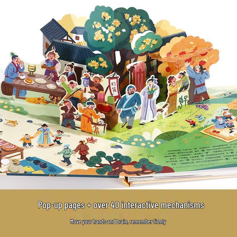 Волшебные китайские иероглифы Интерактивная pop-up книга: Человеческая Глава