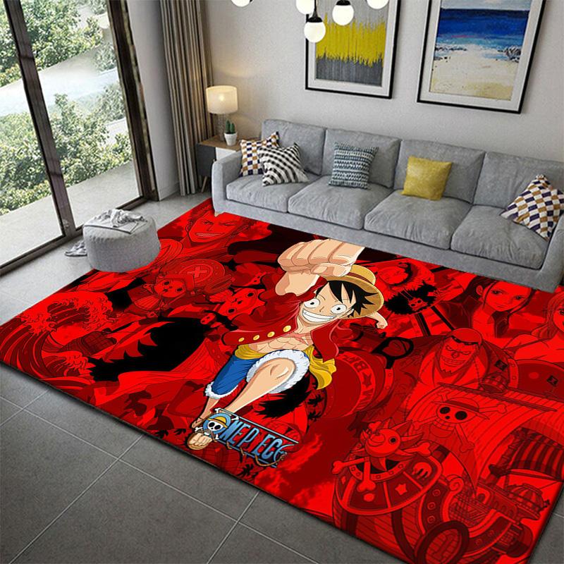 One Piece Anime Scene Area Rug Soft Durable Washable Carpet for Bedroom Living Room Decor