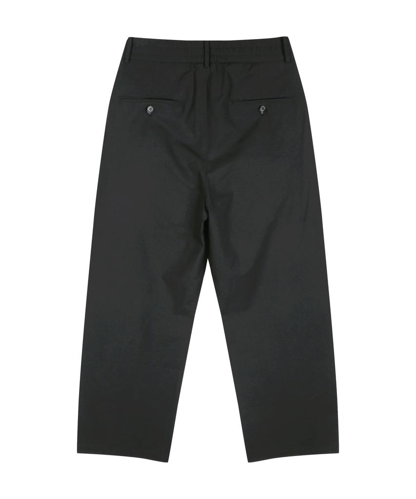 YOUNEEDGARMENTS One-Pleat Volume Pants (Black)