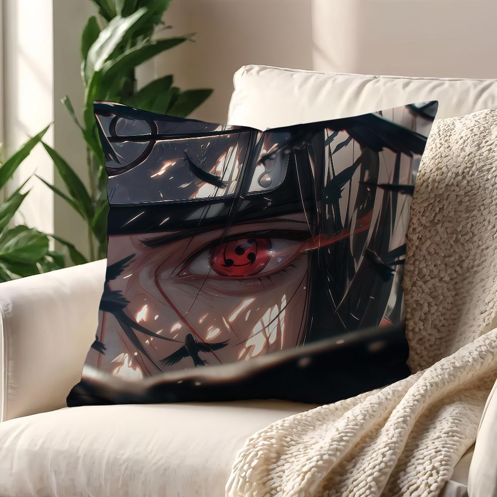 IItachi UUchiha Anime NNaruto cushion cover For Pillow Printing Sofa Decoration Home Car Room Coffee Office Nordic Simplicity