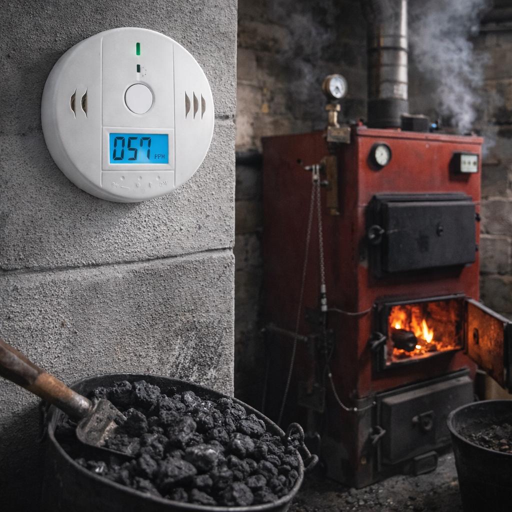 CO2 Smoke Detector for Home Office with LCD Alarm Ppm Tester