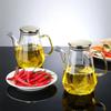 Diamond Glass Oil Pots Leak Proof Oil Pot with Scale and Handle Kitchen Sauce Vinegar Condiment Storage Container