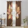 Beautiful Oriental Flower Window Curtains For Living Room Luxury Bedroom Decor Drapes Kitchen Window Treatments Curtains