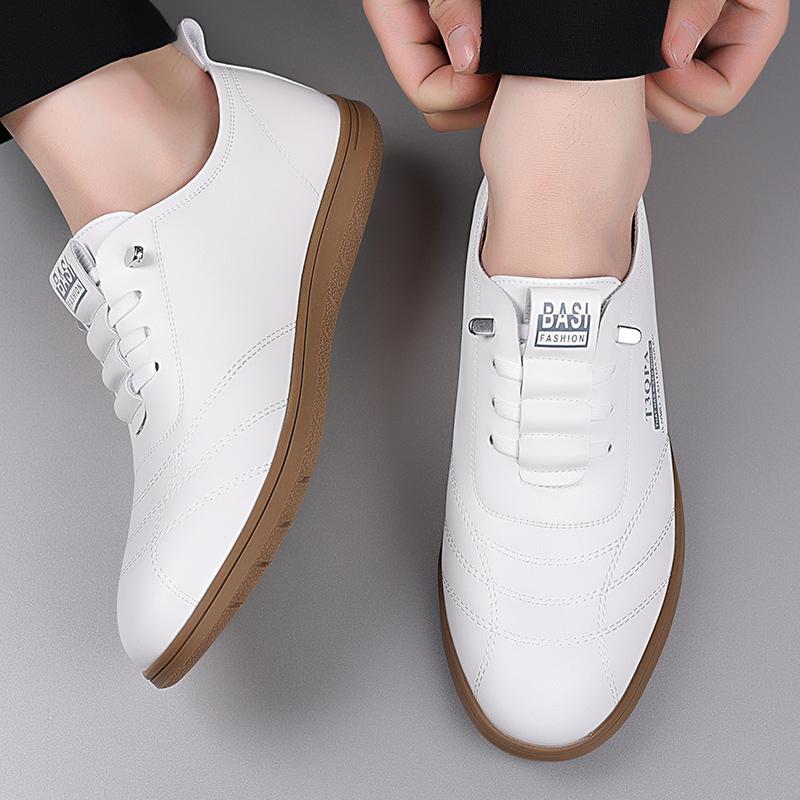 Брендовые мужские модные повседневные туфли на шнуровке с противоскользящей подошвой, мужские удобные туфли для отдыха на открытом воздухе с мягкой подошвой, классическая универсальная обувь