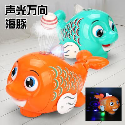 Электрическая подвеска Blow Ball Xiaomeng Fish Универсальная ходячая музыкальная световая качельная рыба Детские игрушки