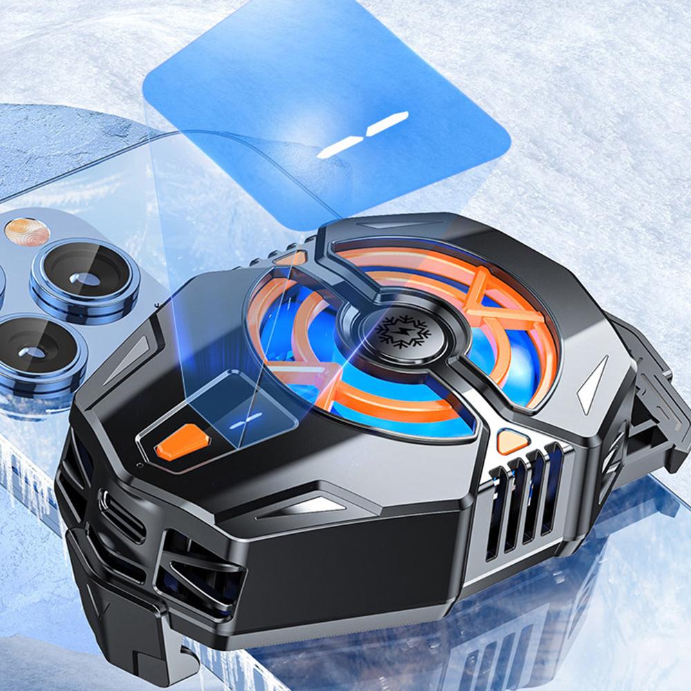 J20 Cell Phone Heat Sink 3 Adjustable Temperature Levels Cooling Fan with 68-89mm Clip Display Screen