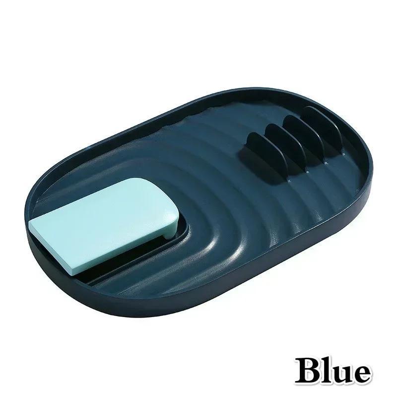 Кухня Портативное Хранение Конфетный Цвет Полка Пластик Сковорода Крышка Кастрюли Подставка Держатель Складная Поддержка Многофункциональная Сушилка