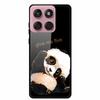 For Motorola Edge 60 60s 5G Glass Case Cartoon Soft Bumper Hard Tempered Glass Back Cover Case For Motorola Edge 60 Fusion Shell