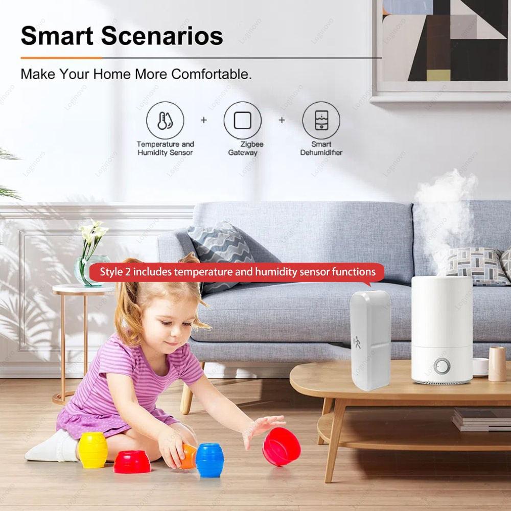 Zigbee 3.0 Mmwave Radar PIR Motion Sensor With Light Lumiance Temperature Humidity Detection Smart Home Automation 2MQTT