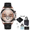 Gohuos 59818 Luxury Mens Wristwatch Waterproof Chronograph Original Quartz Wrist Watch for Men Relojes Para Hombre Montre Homme