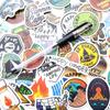 Bonfire Camping Stickers Camping Decals Solo Camping Outdoor Outdoor Campers Set of 50