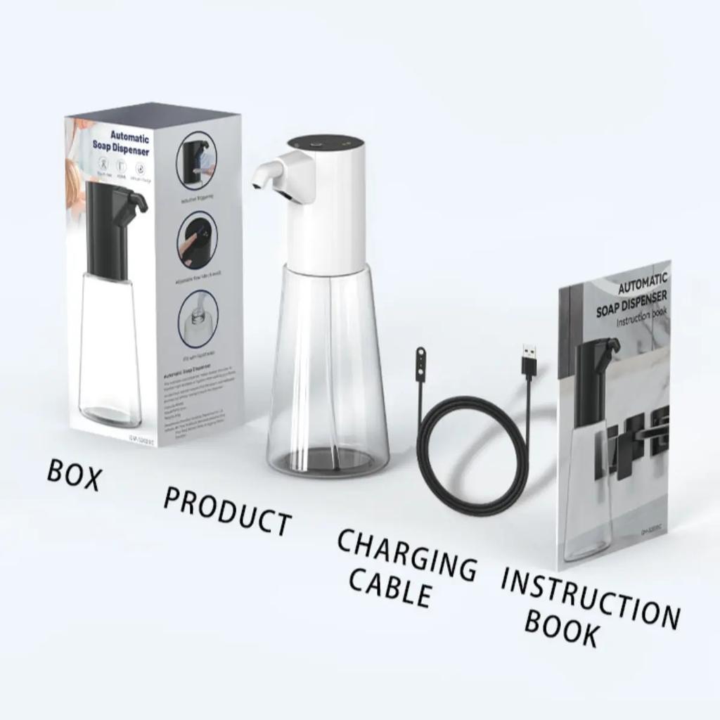 Automatic Induction Soap Dispenser Touchless Hand Sanitizer Machine Electric Smart Sense Shampoo Dispenser for Kitchen Bathroom