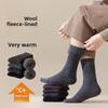 Male Autumn and Winter Plus Velvet and Thick Warm and Cold Wool Tube Socks