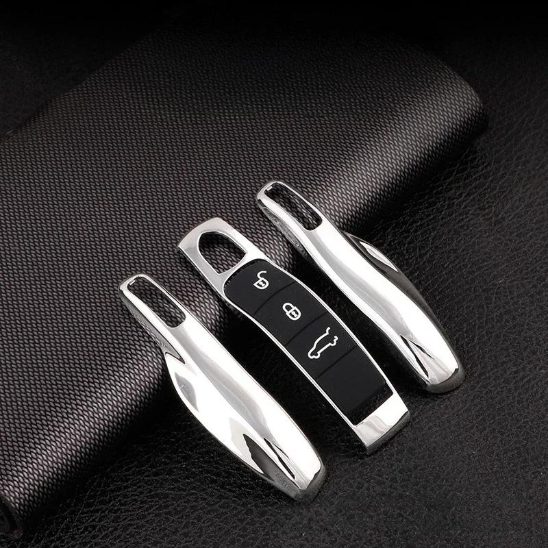 Для Porsche Panamera Spyder Carrera Macan Boxster Cayman Cayenne 911 970 981 991 автомобильный смарт-брелок для дистанционного ключа чехлы набор оболочек