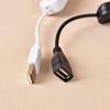 Медный USB-кабель 28 см с переключателем ВКЛ/ВЫКЛ для питания светодиодной лампы - Черный и Белый варианты