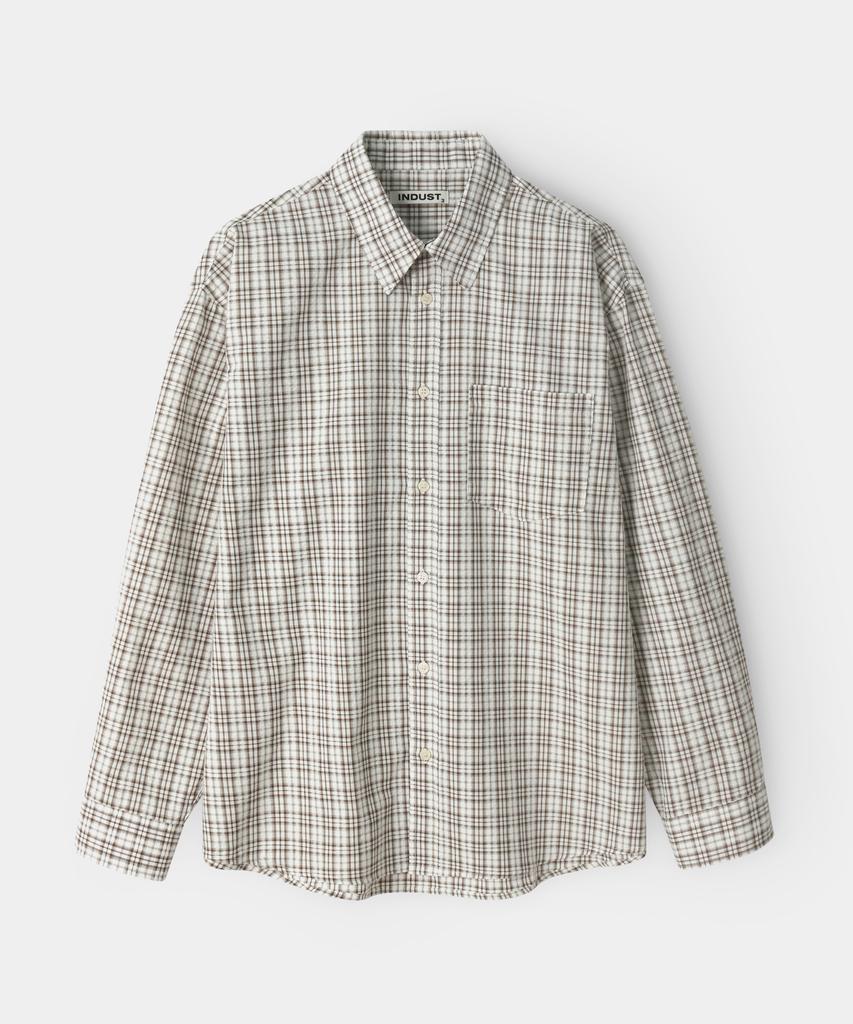 INDUST Summer Roy Wrinkle Check Shirt_Black